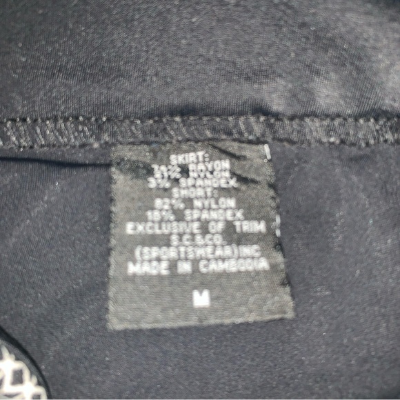 S.C. and Co. White & Black Geo Tummy Control Tennis Golf Pickleball Skort M - Picture 6 of 9